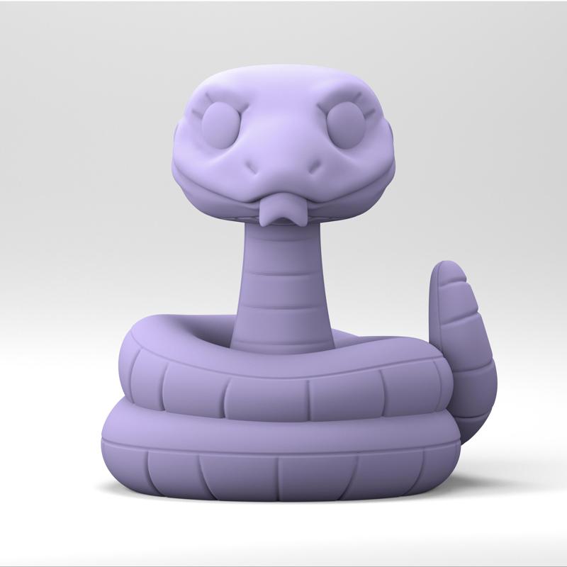 Snake in the POP style