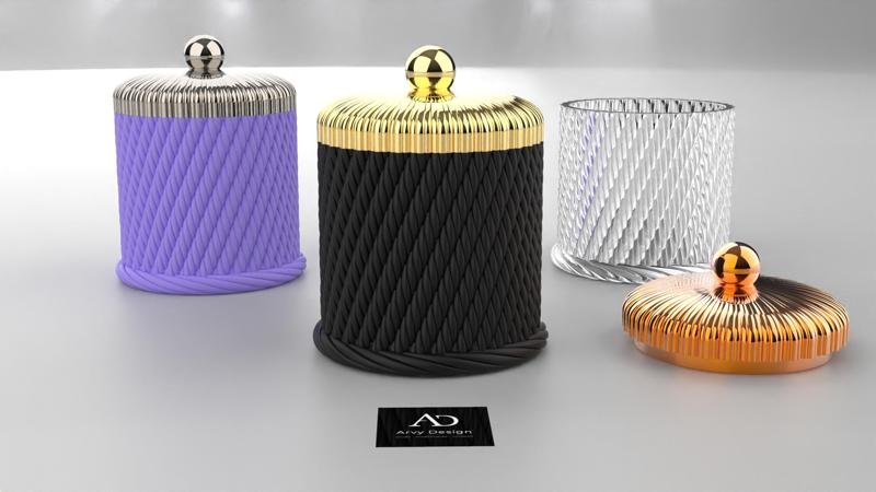 Candy box / multi-purpose pot -Bonbonnière / pot multi-usages