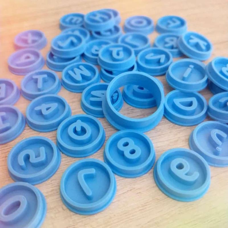 Cutter with ABC stamps + Numbers