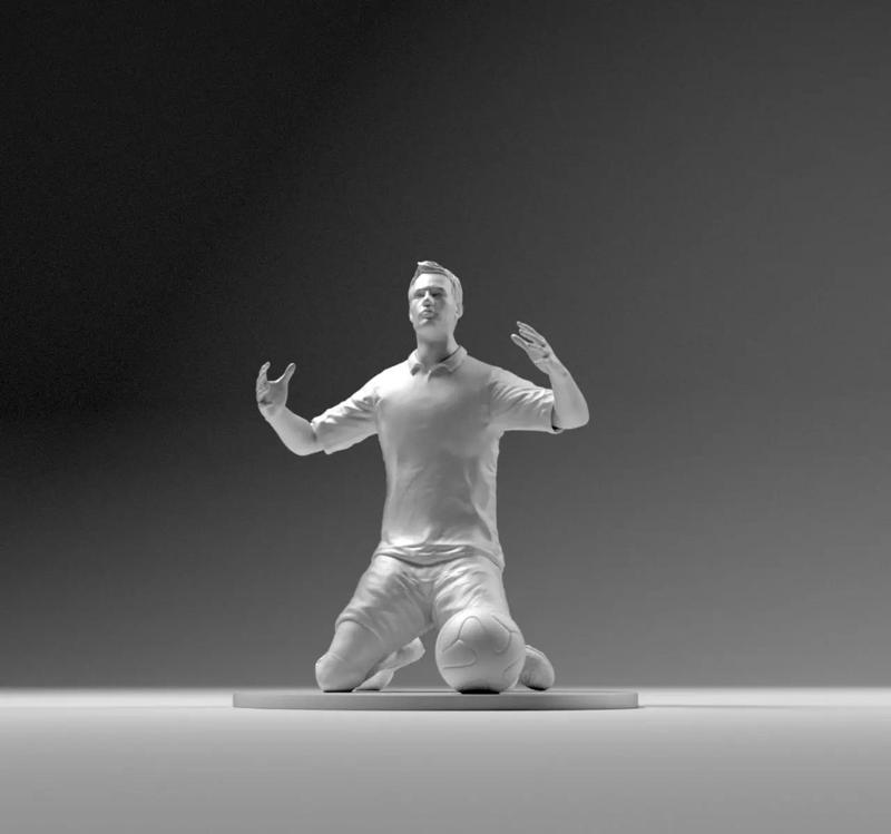 Footballer 02 Wonder Pose 01 STL