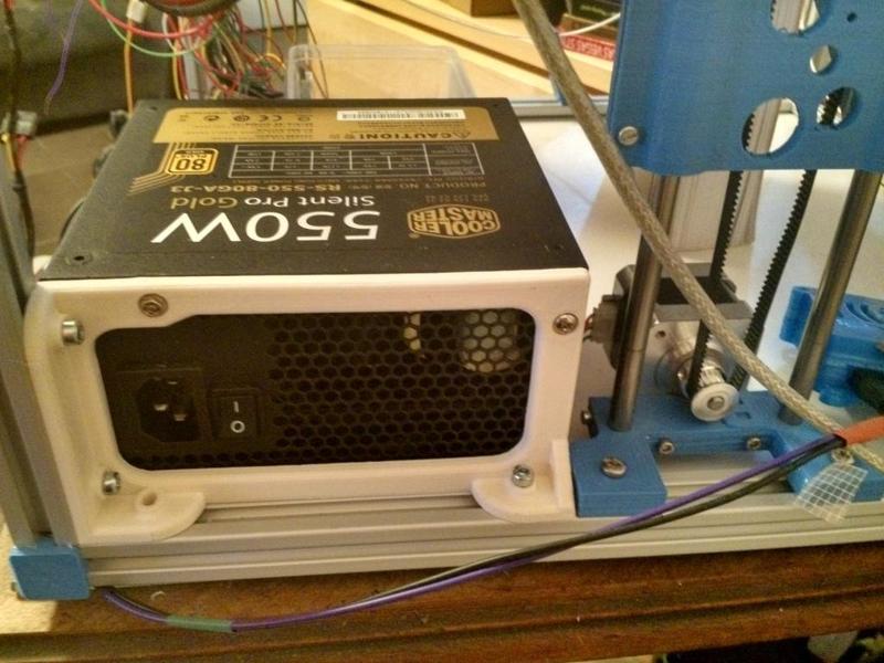ATX power suplly holder for 2020 extrusion
