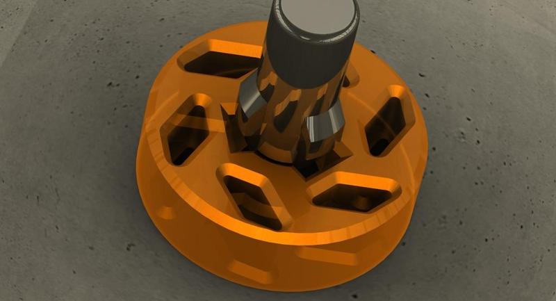 HK 3 Lug Installation/Removal Knob -- Great for FDM Printers