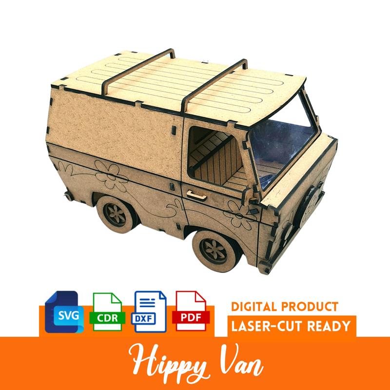 LASER-CUT OR CNC DESIGN DODGE A100 VAN FOR 3MM