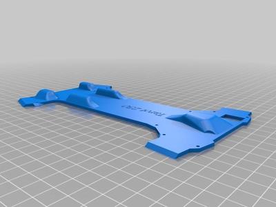 Tarot 250 Front Cam FPV protector and Bottom Plate with landing gear