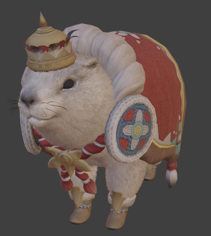 Marmot Pope Figure - Whimsical Animal 3D Print Model STL