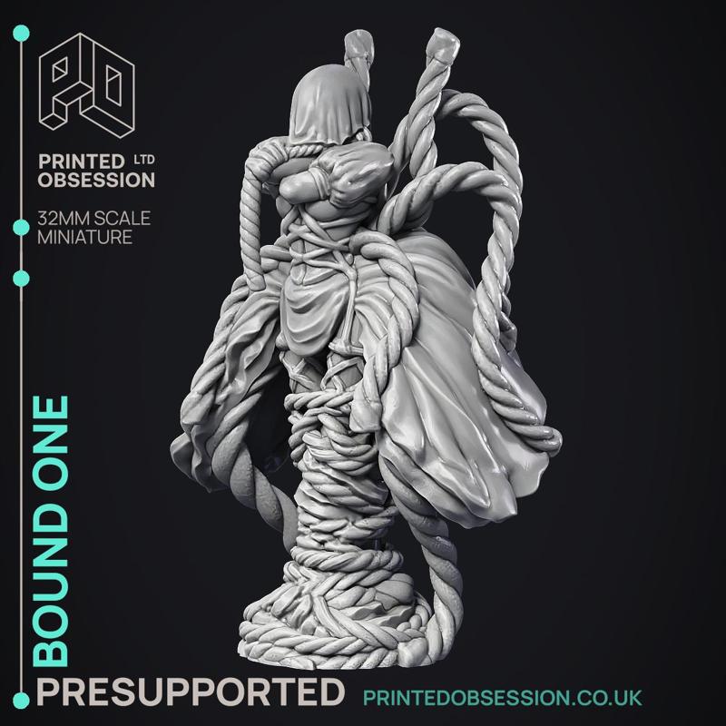 Bound One - Hell hath no fury - PRESUPPORTED - Illustrated and Stats - 32mm scale