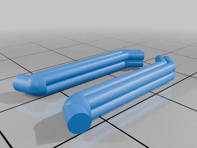 1/64 Scale Glue On Hot Wheels Exhaust Tips and Pipes