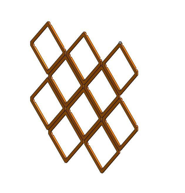 Modular Diamond Wall Piece