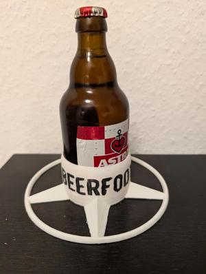 Beer bottle / Can holder - extended foot for the park / garden.