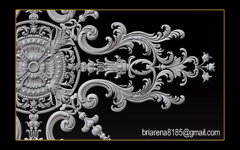 Decorative ornament CNC wooden cutting