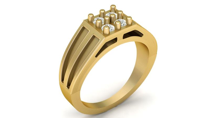 Luxury Ring for Men 3d Printable Model