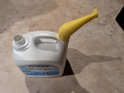 Liquid laundry detergent watering can