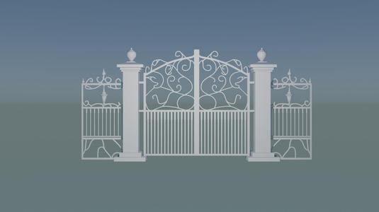 Iron Gate 3D Model for 3D Printing – High-Quality STL File Download