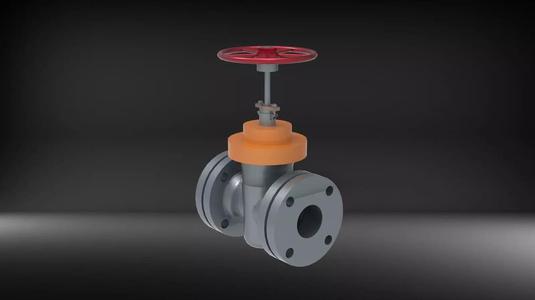 Valve with flange pipe