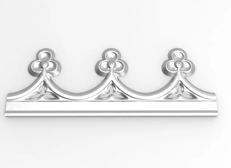 Decorated friezes with trefoil for CNC on printer HD model
