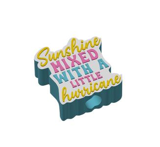 Sunshine Mixed With A Little Hurricane Straw Topper 2 sizes 3MF File included