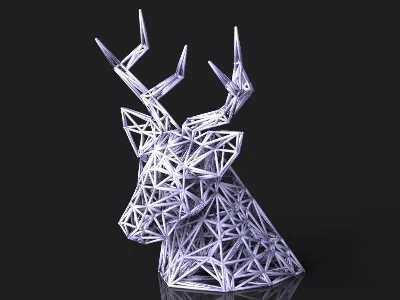 VORONOI DEER HEAD