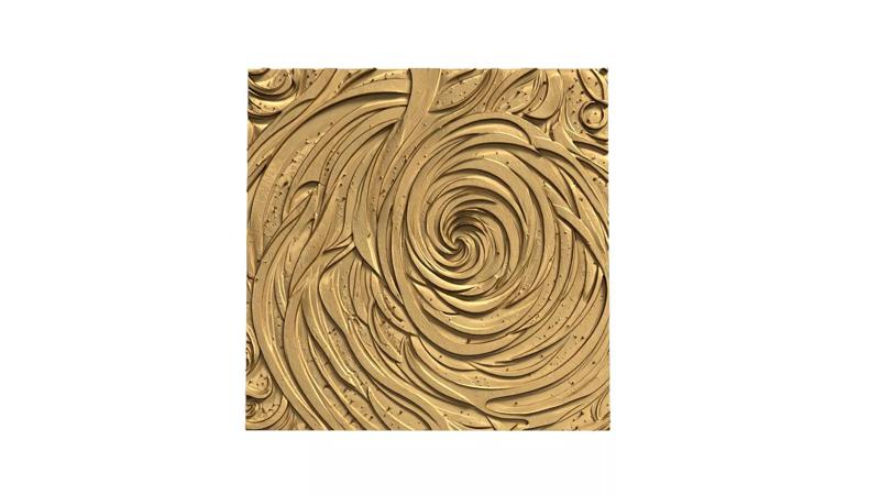 decor set wall panel ornament mural CNC 03 3D print