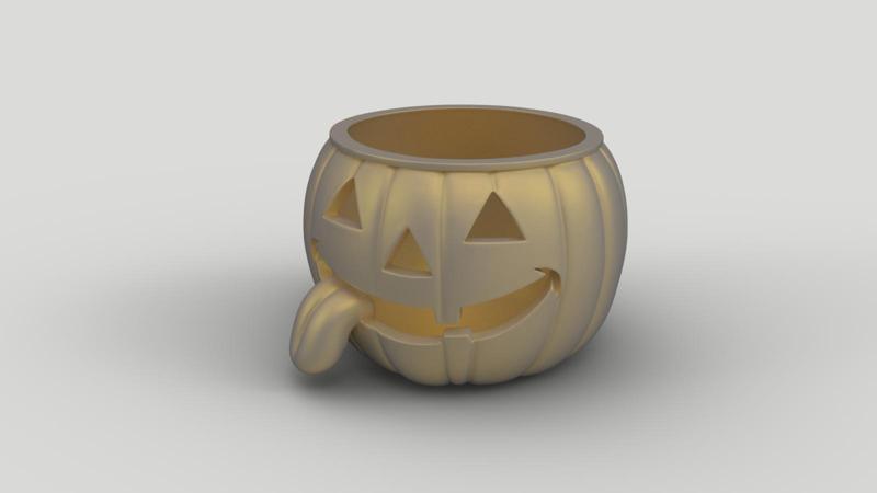 Halloween Pumpkin Bowl - Funny Jack O’Lantern Candy Dish STL