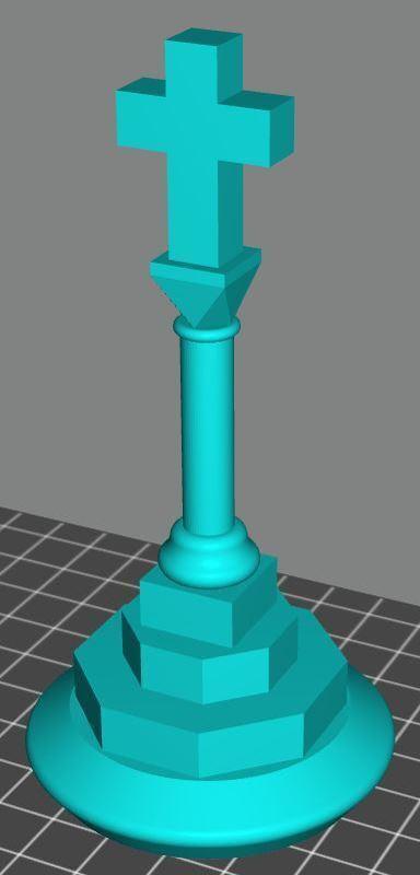 Camino Stone Cross Marker Pawn