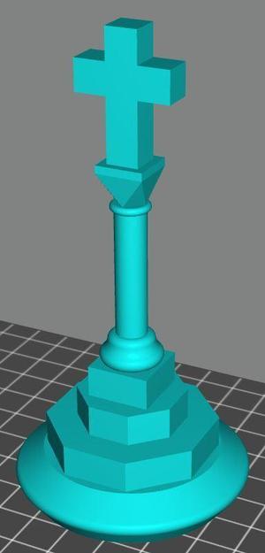 Camino Stone Cross Marker Pawn