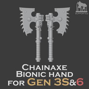Gen 3S & 6 Bionic hands - Chainaxe