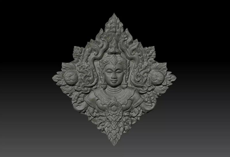 Thai Ornament Decor Bas Relied 01 - 231005