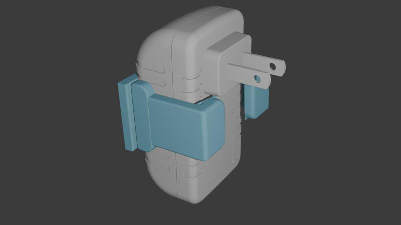 AC/DC adapter power supply holder