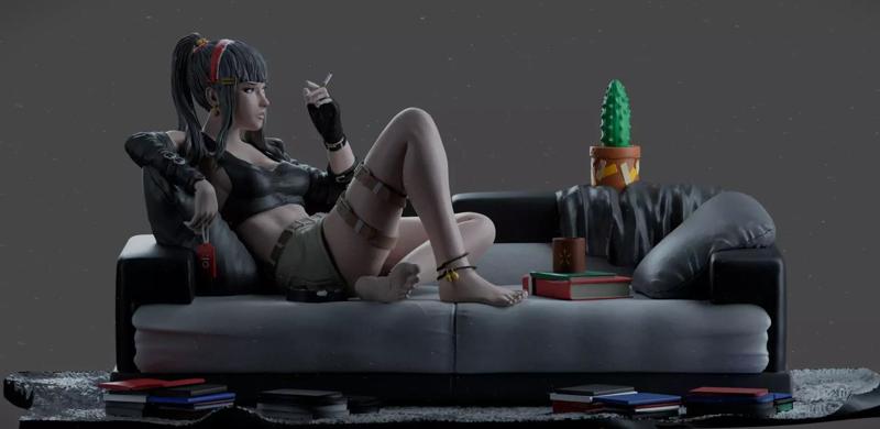 Office Girl Stl proyect