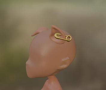 Howleen Wolf  earring