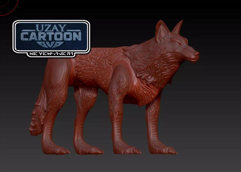 Star wars rebels articulated Loth-wolf 3D print model