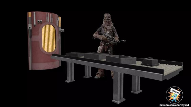 Star Wars Cloud City Incinerator for action figures