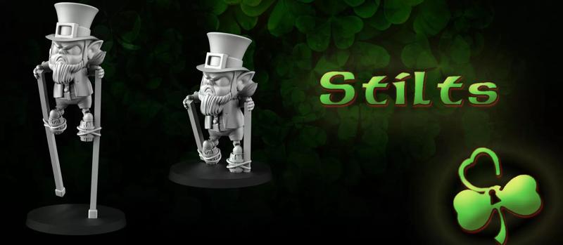 Stilts Leprechaun 3D