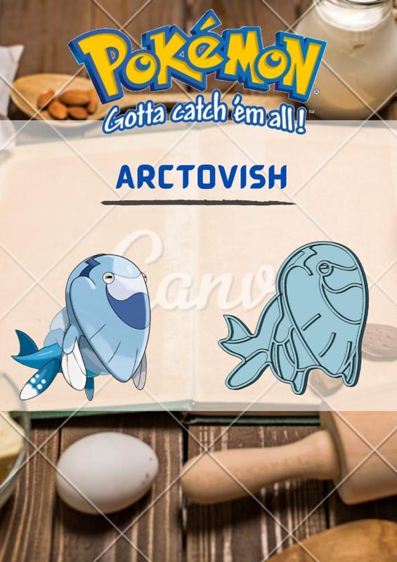 AMAZING POKEMON Arctovish COOKIE CUTTER STAMP CAKE DECORATING