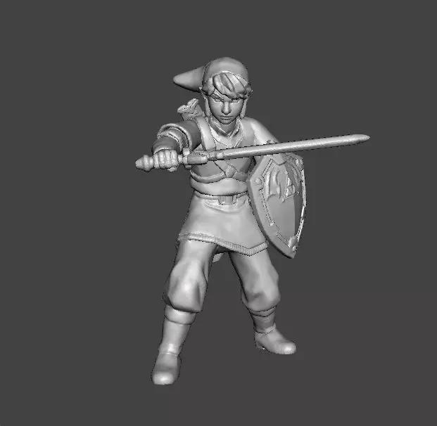 LINK SKYWARD SWORD MINIATURE MODEL FANTASY GAMES RPG DND