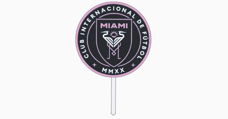 Inter Miami Cake Topper