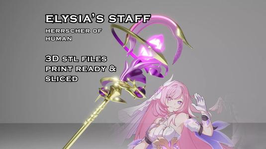 Elysia Staff - Honkai Impact - 3d Print Ready STL Files