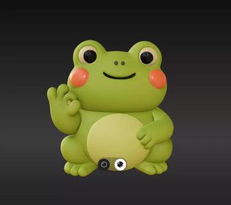 Funny Frog Keychain