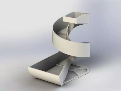 Dice tower Spiral