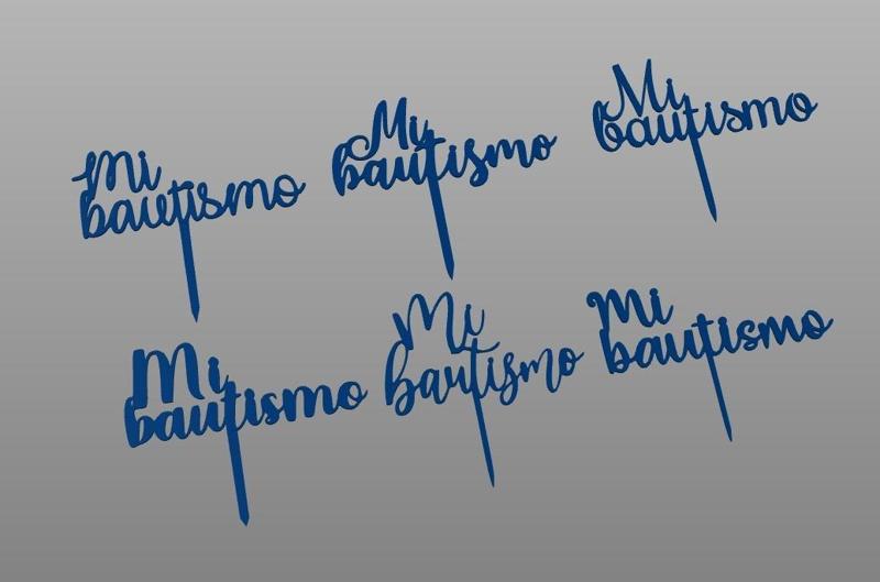 My baptism cake topper x6 units