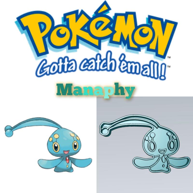 AMAZING POKEMON manaphy COOKIE CUTTER STAMP CAKE DECORATING