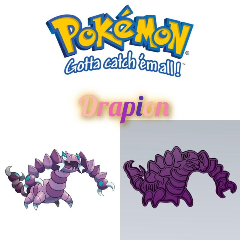 AMAZING POKEMON drapion  COOKIE CUTTER STAMP CAKE DECORATING