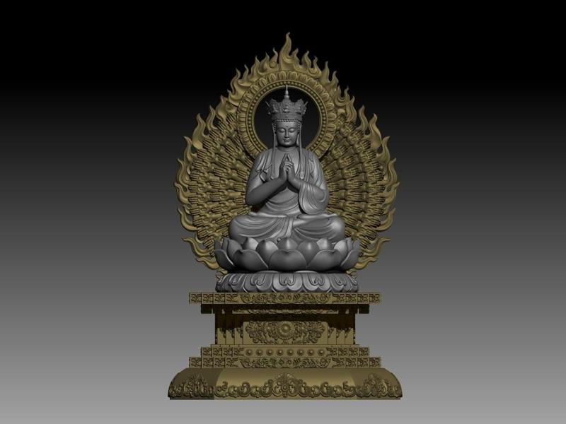 Guanyin Buddha STL Model