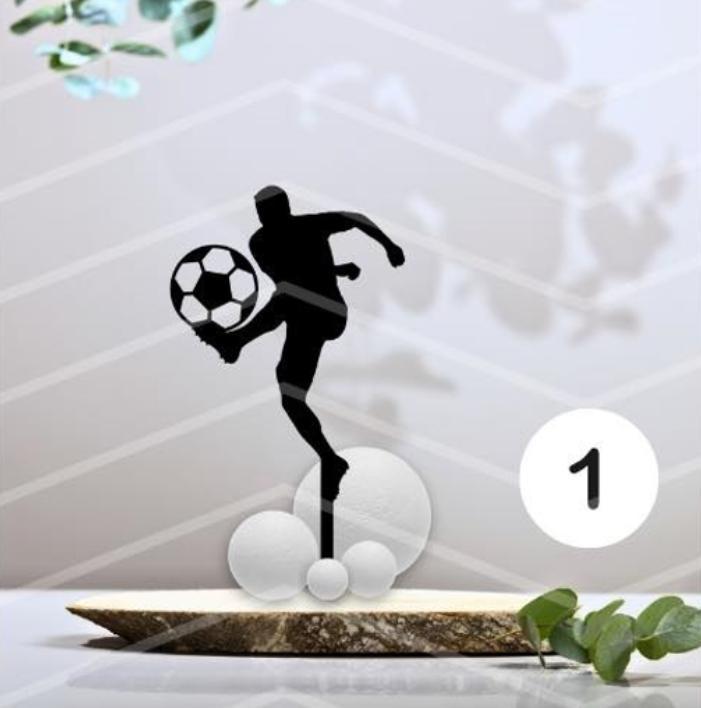 Football cake topper - version 1