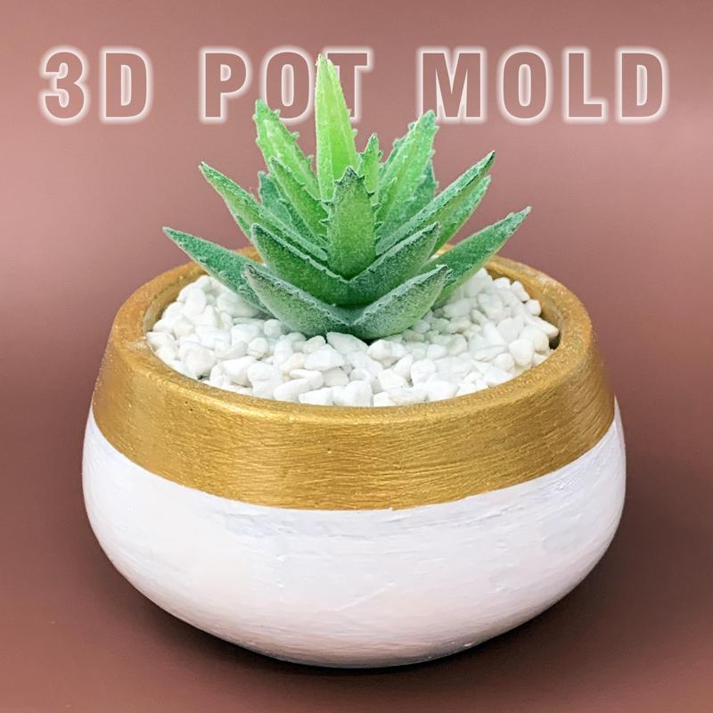 Concrete Modern Planter mold