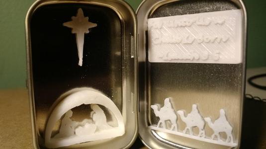 Altoids Smalls Chrismas Nativity Ornament