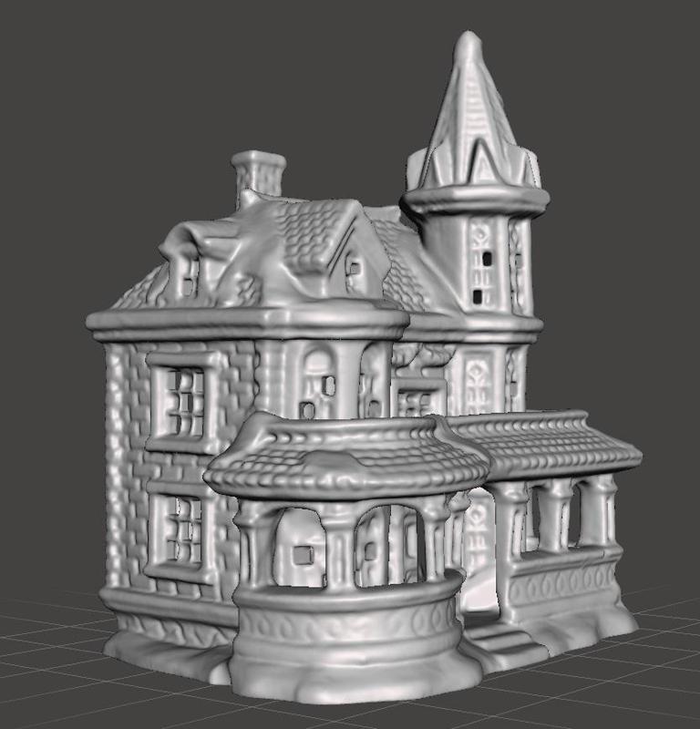 christmas village  house 4 with openings for lights