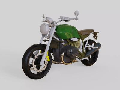 Scrambler r9t STL Fusion 360
