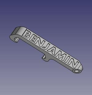 Benjamin pocket bottle opener