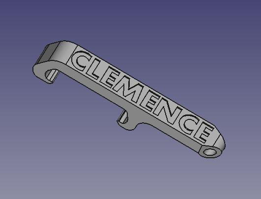 Clemence pocket bottle opener